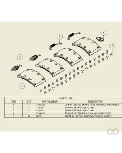 ADR - 9RH0034 - Bremsbelagsatz 406x120