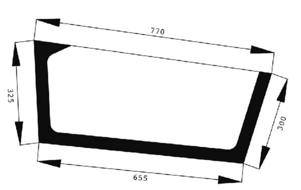 Agco - 524810030330 - Tuer scheibe Unten