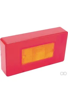 Ajba - LA31205 - Leuchtenscheibe, Rot/Transparent/Gelb Hinten/Links Ajba