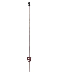 AKO - 441458P010 - Runder Stahlpfosten 107 Cm Mit Topfisolator 10 Stueck