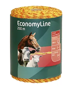 AKO - 441555 - Weidezaunlitze Gelb-Orange 250m