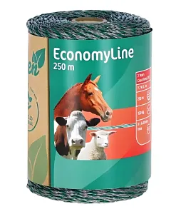 AKO - 442818RE - Zaundraht Polywire Economy RE Gruen/Grau 250 m AKO