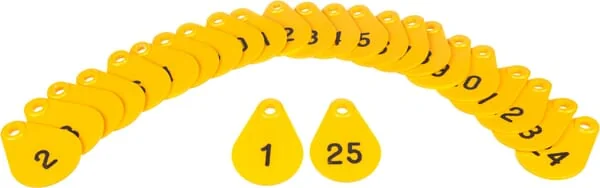 AKROH - 3990500000020125 - Flex Halsplatte Gelb Nr.1-25