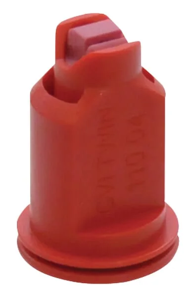 Albuz - CVITWIN11004 - Luftansaugende Doppelflachstrahlduese CVI TWIN 110° 04 Rot Keramisch Albuz