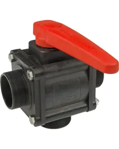 Arag - 453426E77 - 3-Wege-Kugelhahn 2" Außengewinde UHMW-Kugel