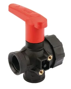 Arag - 45521114A - Kugelhahn 1" Unterbrochen, Langer Griff 3-Wege