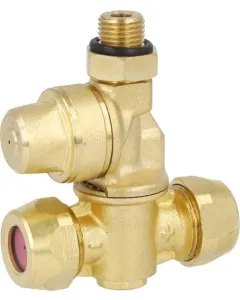 Arag - F20002 - Doppel-Messingdüsenhalter Keramikplatte