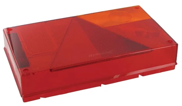 Aspöck - 188452007 - Lichtlinse Bernstein/Rot Rechteckig LH/RH/Hinten Aspöck