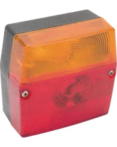 Aspöck - 230300507 - Quadratisches Ruecklicht, 12V, Rot/Bernsteinfarben, Verschraubt, Minipoint Von Aspöck
