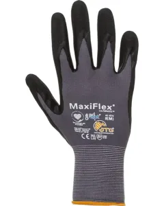 ATG - HS348748 - Arbeitshandschuhe Schwarz-Grau Nylon/Spandex 25 Cm Lang Groesse 8/M Maxiflex Ultimate Ad-Apt Von ATG