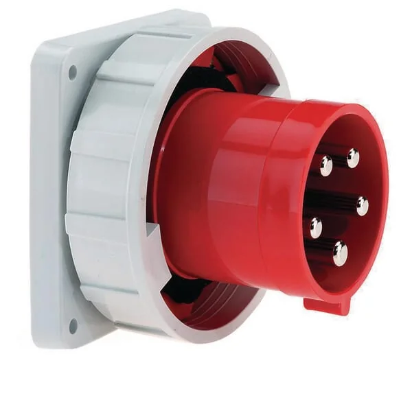 Bals - B028180 - Cee-Maschinenstecker mit Flansch 63A 5P 400V IP67