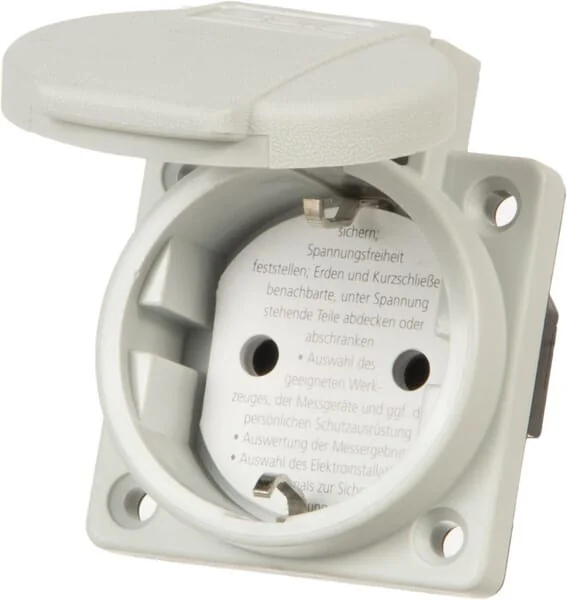 Bals - B071095 - Einbausteckdose 3P 250V 50x50