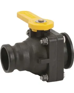 Banjo - MVSF220FP - Kugelhahn 2-Wege 2" Flansch X 2" Camlock Männlich
