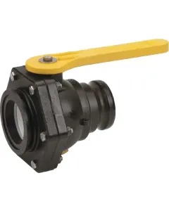 Banjo - MVSF300FP - Kugelhahn 2-Wege 3" Flansch X 3" Camlock Männlich