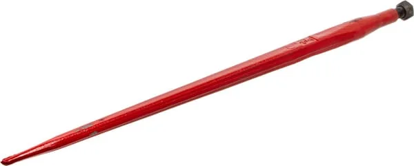 Battista Porteri - FT12 - Laderzapfen, Gerade, Quadratischer Querschnitt 37x800 mm, Konische Spitze Mit M20x1,5 mm Mutter, Rot, Battista Porteri