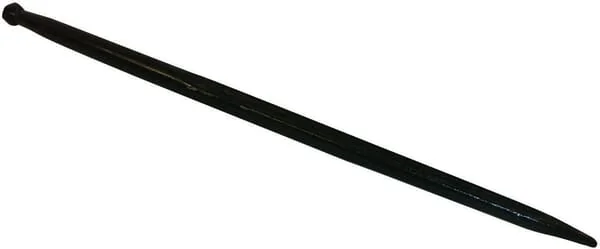 Battista Porteri - FT17 - Ladeschaufelzinke, Gerade, Doppel-T-Profil 42x1100mm, Spitzzinke Mit M28x1,5mm Mutter, Schwarz, Battista Porteri