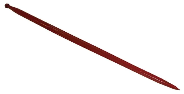 Battista Porteri - FT30BPT - Ladeschaufelzinke, Gerade, Quadratisches Profil 45x1250mm, Spitzzinke Mit M28x1,5mm Mutter, Schwarz, Battista Porteri