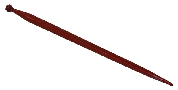 Battista Porteri - FT8 - Ladergelenk, Gerade, Quadratischer Querschnitt 37x810mm, Spitzzinke Mit M20x1,5mm-Mutter, Rot, Battista Porteri