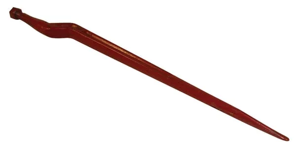 Battista Porteri - KT20 - Silagezinke, Abgewinkelt: 60mm Doppel-T-Profil 37x810mm, Flachzinke Mit M22x1,5mm-Mutter, Rot, Battista Porteri