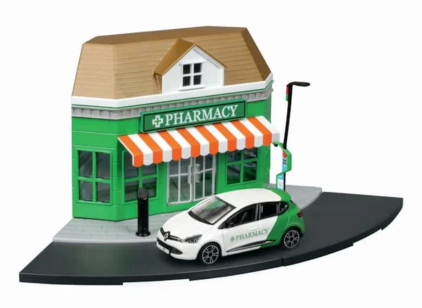 Bburago - BB1831511 - City Apotheke Mit 1 Auto 1:43