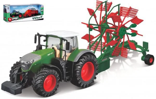 Bburago - BB1831665 - Fendt 1050 Vario Mit Schwadrechen