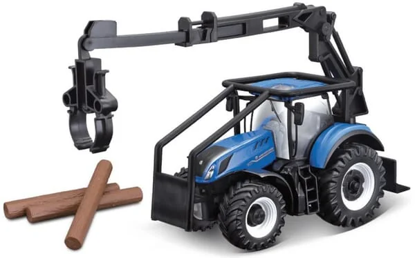 Bburago - BB1831669 - New Holland T7.315 Forsttraktor Und Rueckelader