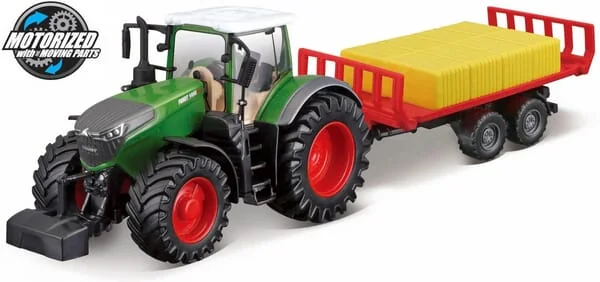 Bburago - BB1831674 - Fendt 1050 Vario Traktor Und Ballenanhaenger