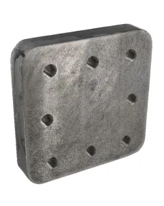 Bernhofer Gesenkschmiede - 80000616 - Aufgeschweisste Montageplatte 110x100mm 8x M16