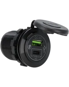 Blaupunkt - GSM051 - USB-C + USB-A-Buchse 12/24V Unterputz