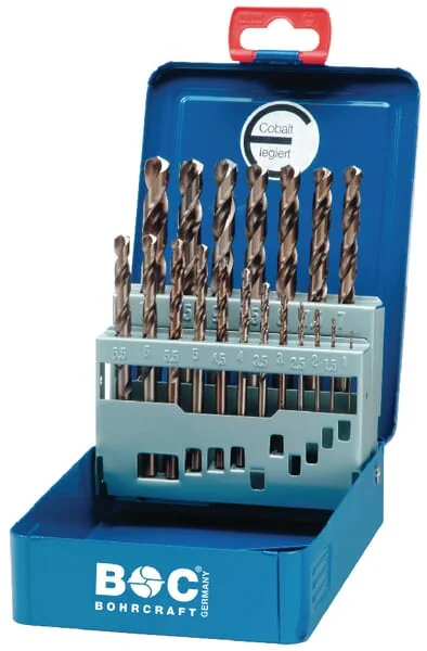 Bohrcraft - SE1466CO - Cobalt-Metallbohrer-Satz 19-tlg.