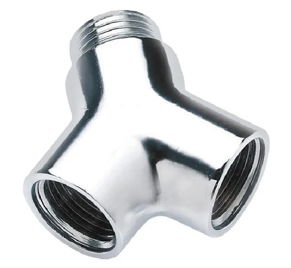 Bonfix - 81500CR - Y Stueck Innengewinde/Aussengewinde/Innengewinde 1/2" Cr Fittings Messingfittings