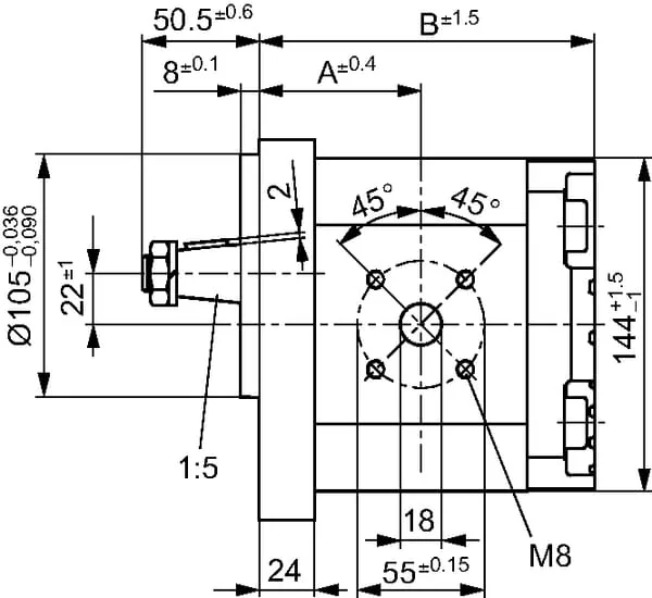 Bosch Rexroth - 0510725444 - Zahnradpumpe Azpg-22-032lcb20mb Bosch Rexroth