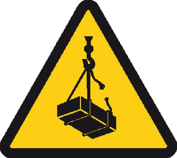 Brady - WB250217 - Aufkleber Warnzeichen Angehobene Last 200x200mm Brady