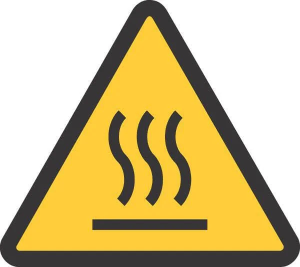 Brady - WB250246 - Aufkleber Warnschild Heisse Oberflaeche 100x100mm Brady