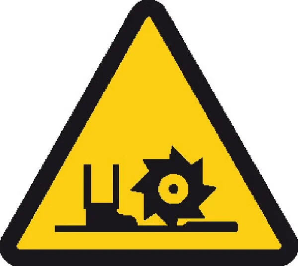Brady - WB250254 - Aufkleber Warnschild Motorhacke 50x50mm Brady