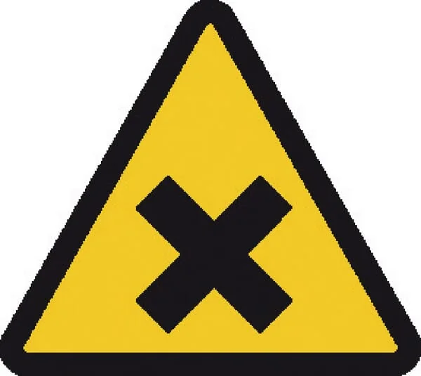 Brady - WB250263 - Aufkleber Warnschild Gesundheitsschaedlich 50x50mm Brady