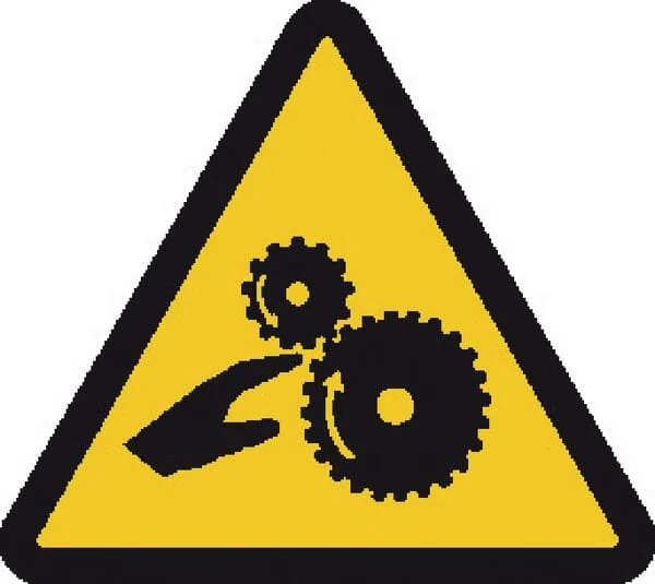 Brady - WB250299 - Aufkleber Warnschild Maschinengetriebe 100x100mm Brady