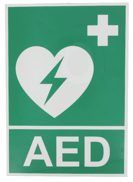Brady - WB803830 - Aufkleber Sicherheitszustandsschild Erste Hilfe: AED 148x210mm Brady