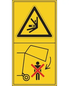 Brady - WB804002 - Aufkleber Warnschild Laderampe 50x96mm Brady