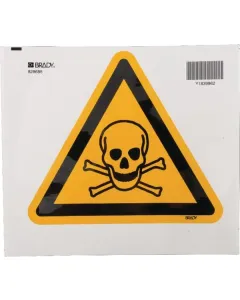 Brady - WB828688 - Aufkleber Warnschild Giftig 200x200mm Brady