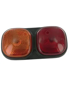 Britax - L1201LB - Rückleuchte Rechteckig, 12/24V, Rot/Bernstein, Aufschraubbar, 223x112x57mm