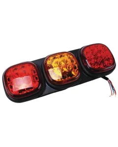 Britax - L1301LDV - Rückleuchte LED, Rechteckig, 12/24V, Bernstein/Rot, Aufschraubbar