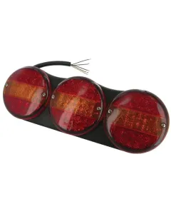 Britax - L14100L12V - Rückleuchte LED, Rechteckig, 12V, Gelb/Rot, Aufschraubbar, 424x75mm, 1-Polig