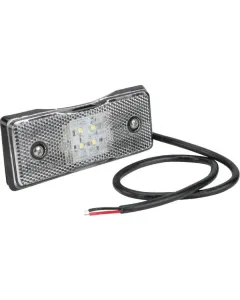 Britax - L4600LDV - Kennzeichenleuchte LED, Rechteckig, 12/24V, Weiß, Aufschraubbar