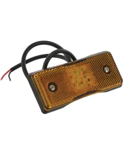 Britax - L4601LDV - Kennzeichenleuchte LED, Rechteckig, 12/24V, Bernstein, Aufschraubbar