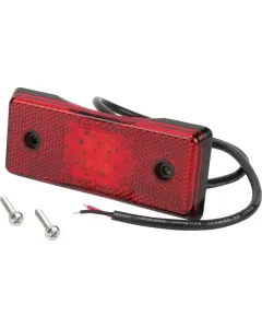 Britax - L4602LDV - Kennzeichenleuchte LED, Rechteckig, 12/24V, Rot, Aufschraubbar