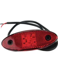 Britax - L4702LDV - Kennzeichenleuchte LED, Oval, 12/24V, Rot, Aufschraubbar
