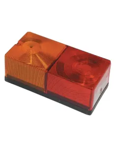 Britax - TOR2445 - Heckleuchte Rechteckig, 12/24V, Bernstein/Rot, Schraubbefestigung, 160x56x80mm