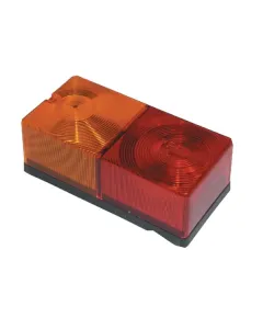 Britax - TOR2446 - Heckleuchte Rechteckig, 12/24V, Bernstein/Rot, Schraubbefestigung, 160x56x80mm