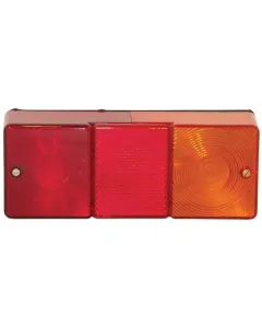 Britax - TOR2480 - Heckleuchte Rechteckig, 12/24V, Gelb/Rot, Aufschraubbar, 190x40mm